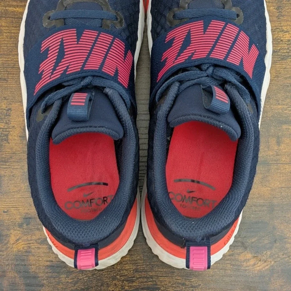Nike Renew In-Season TR 10 Women Navy Pink Training Gym Shoes Comfort Soles Sz 8